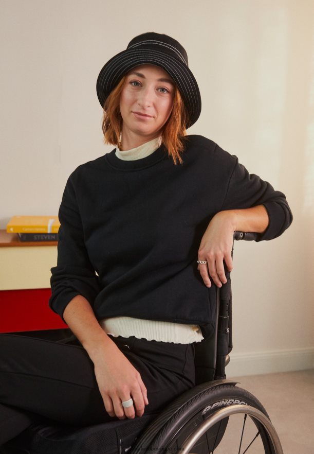 femmes sweat noir Anna FieldNHH26B765