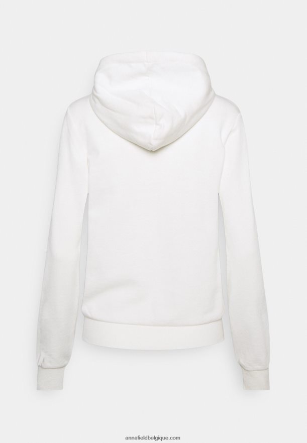 femmes sweat zippé blanc cassé Anna FieldNHH26B767