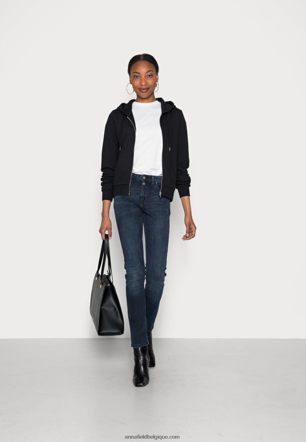 femmes sweat zippé noir Anna FieldNHH26B768