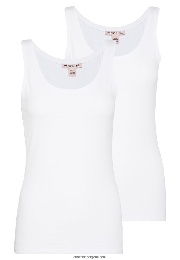 femmes Lot de 2 hauts blancs Anna FieldNHH26B404