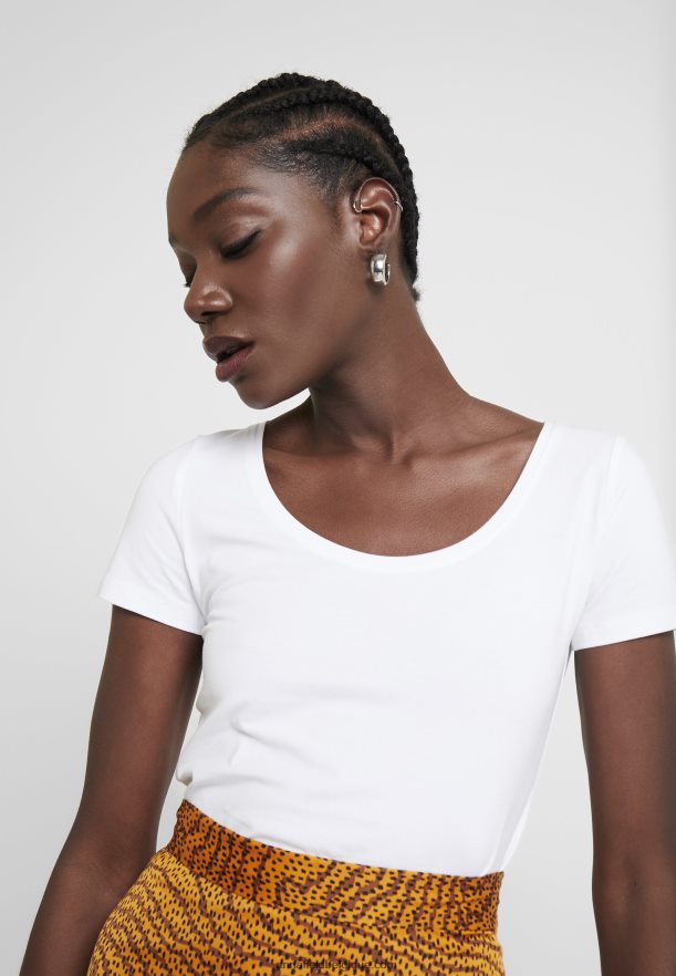 femmes Lot de 2 t-shirts basiques blanc Anna FieldNHH26B306