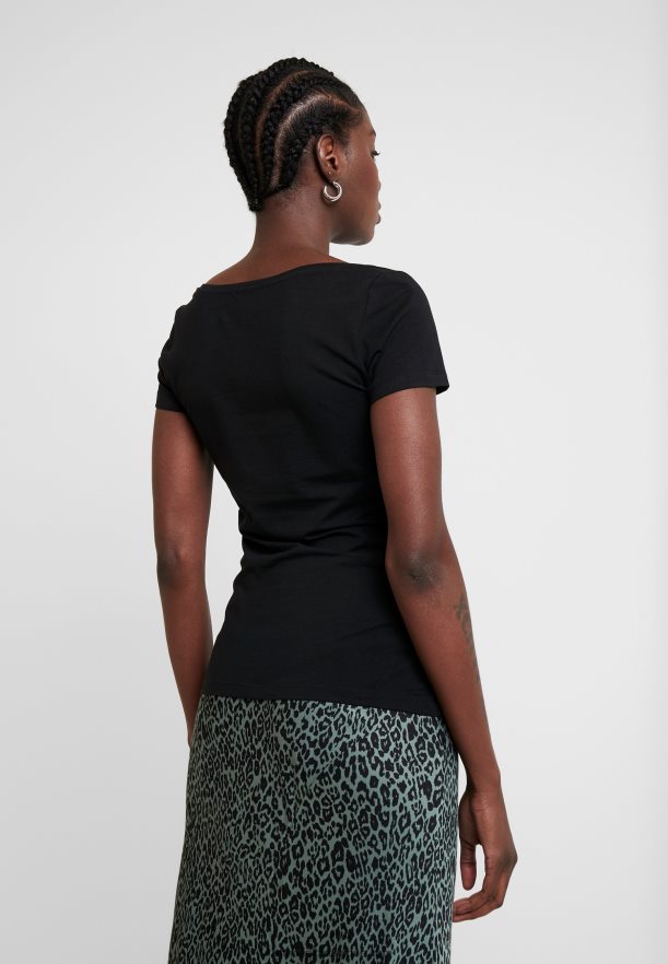 femmes Lot de 2 t-shirts basiques noir Anna FieldNHH26B318