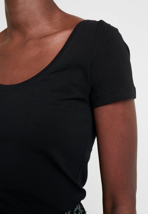 femmes Lot de 2 t-shirts basiques noir Anna FieldNHH26B318
