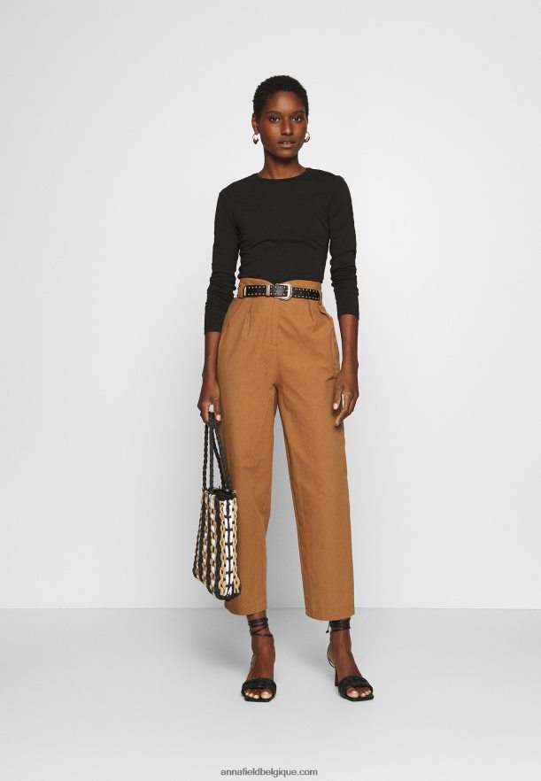 femmes Lot de 2 tops manches longues blanc/noir Anna FieldNHH26B515