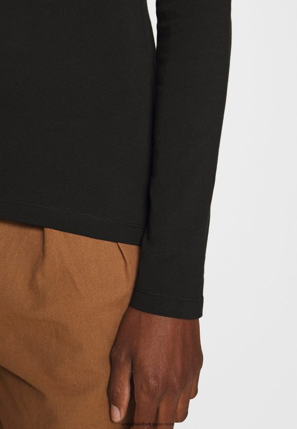 femmes Lot de 2 tops manches longues blanc/noir Anna FieldNHH26B515