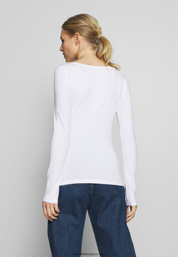 femmes Lot de 2 tops manches longues bleu maritime/blanc Anna FieldNHH26B539