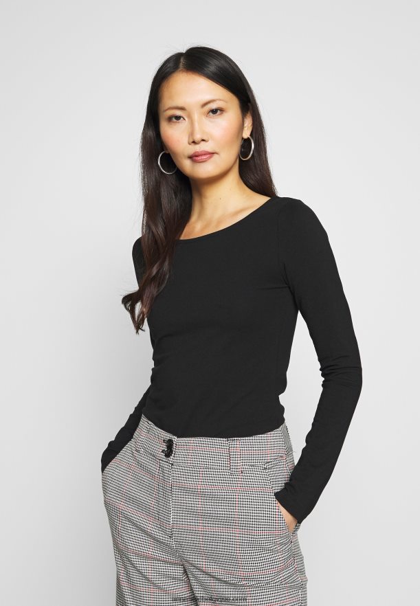 femmes Lot de 2 tops manches longues noir Anna FieldNHH26B586