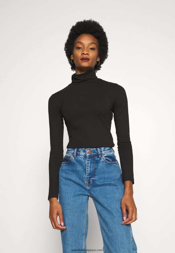 femmes Lot de 2 tops manches longues noir Anna FieldNHH26B588