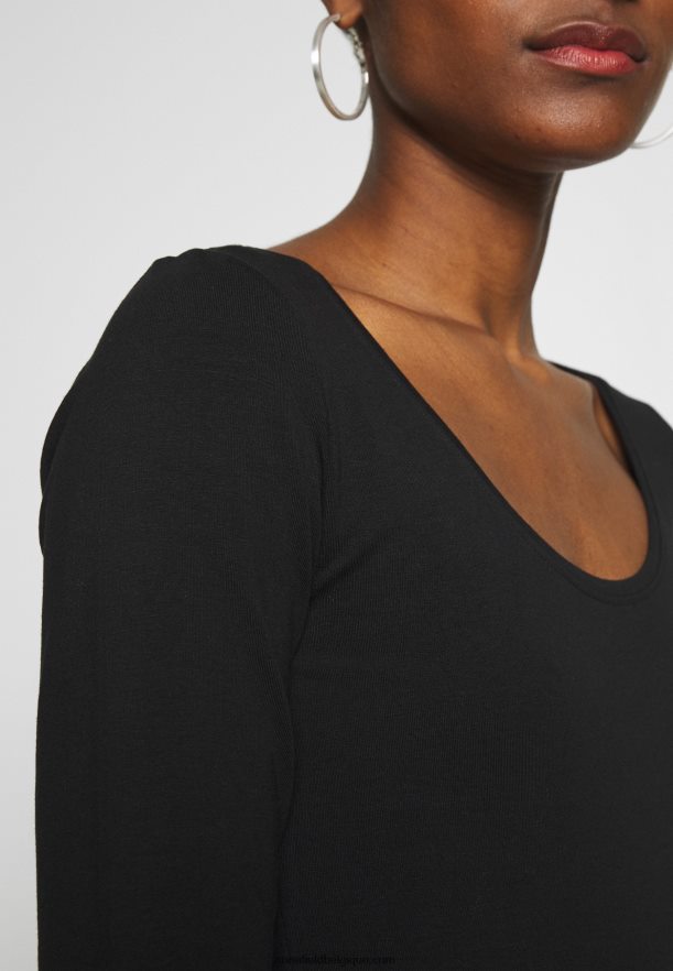 femmes Lot de 2 tops manches longues noir/blanc Anna FieldNHH26B513