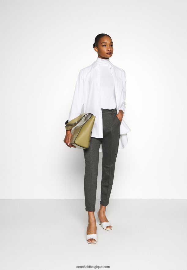 femmes Lot de 2 tops manches longues noir/blanc Anna FieldNHH26B551