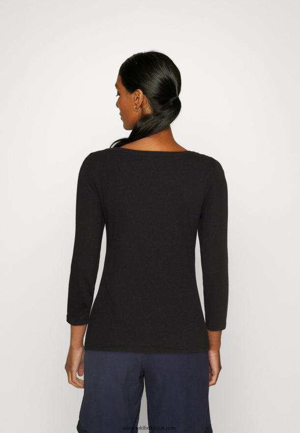 femmes Lot de 2 tops manches longues violet/noir Anna FieldNHH26B561