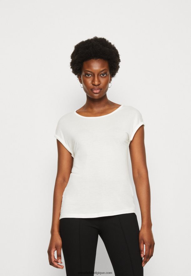 femmes Lot de 3 t-shirts basiques beige/blanc cassé/rouge Anna FieldNHH26B301