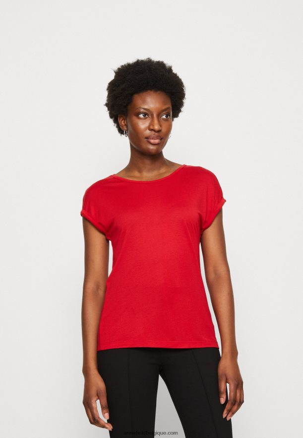 femmes Lot de 3 t-shirts basiques beige/blanc cassé/rouge Anna FieldNHH26B301