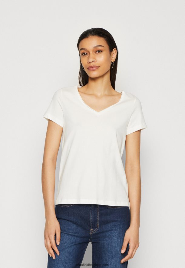 femmes Lot de 3 t-shirts basiques jaune foncé/violet/blanc Anna FieldNHH26B255