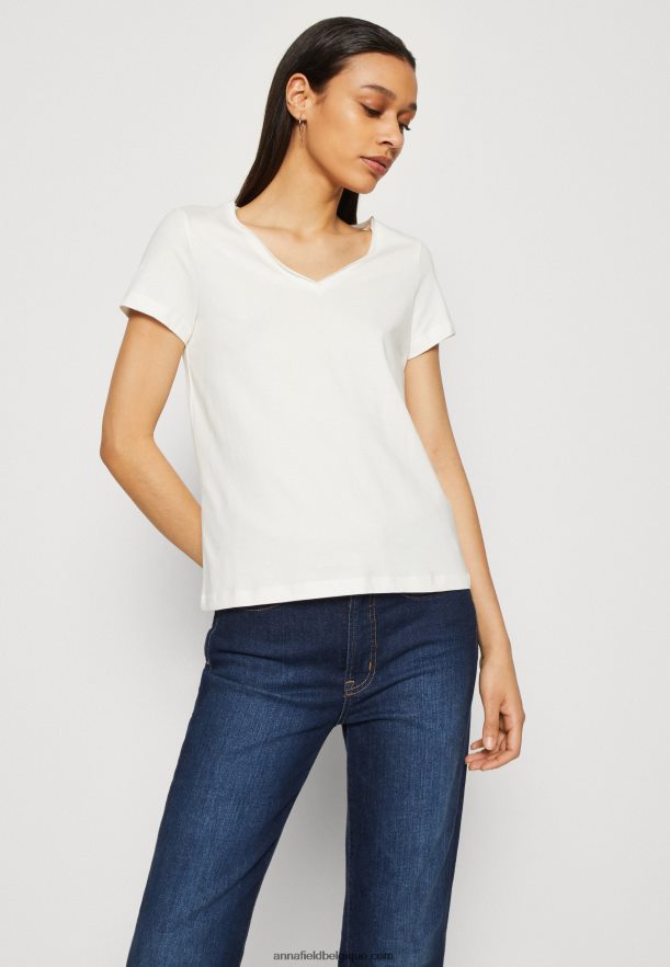 femmes Lot de 3 t-shirts basiques jaune foncé/violet/blanc Anna FieldNHH26B255