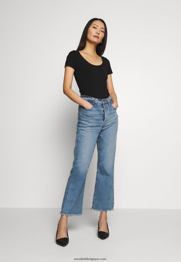 femmes Lot de 3 t-shirts basiques noir Anna FieldNHH26B273