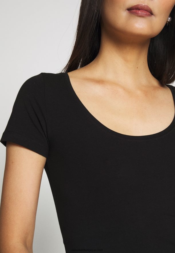 femmes Lot de 3 t-shirts basiques noir Anna FieldNHH26B273
