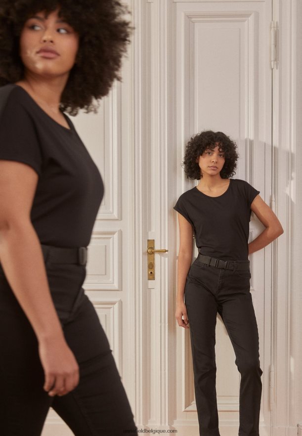 femmes Lot de 3 t-shirts imprimés bleu clair/blanc/noir Anna FieldNHH26B263