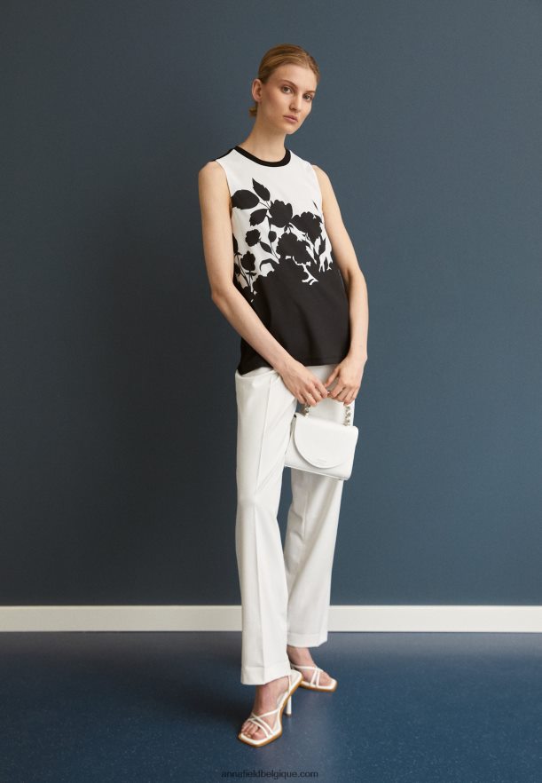 femmes chemisier noir/blanc Anna FieldNHH26B504