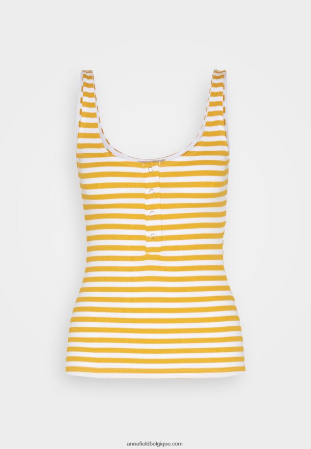 femmes dessus blanc/jaune Anna FieldNHH26B419