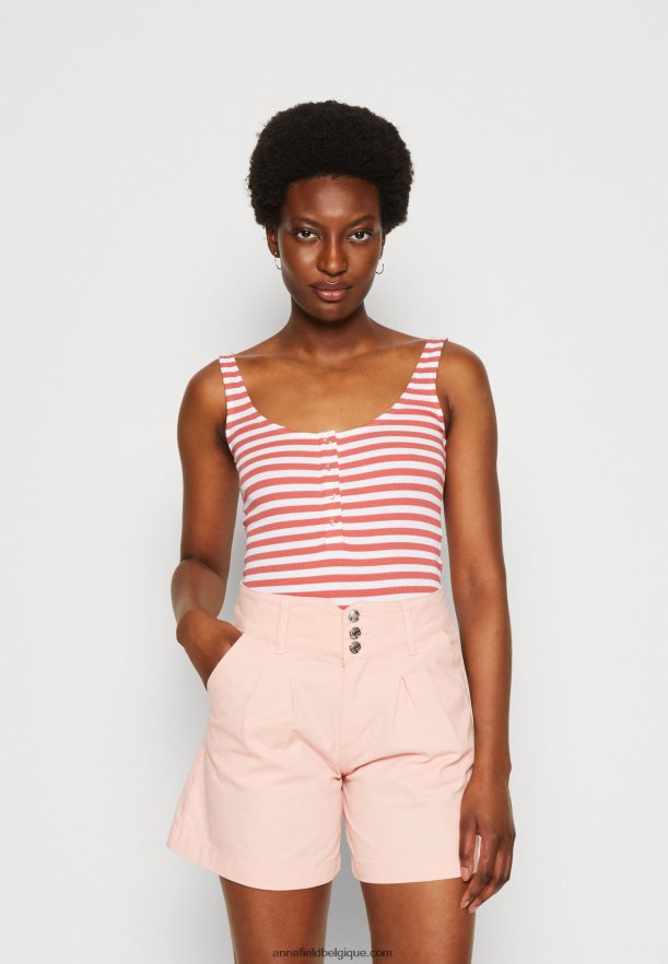 femmes dessus blanc/rouge Anna FieldNHH26B418