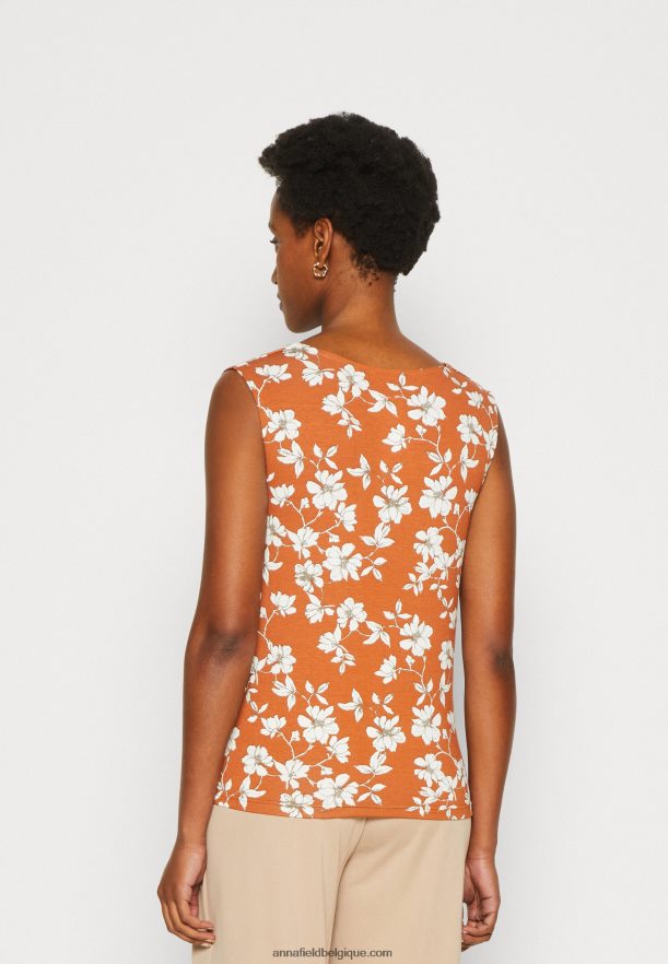 femmes dessus marron/blanc Anna FieldNHH26B435