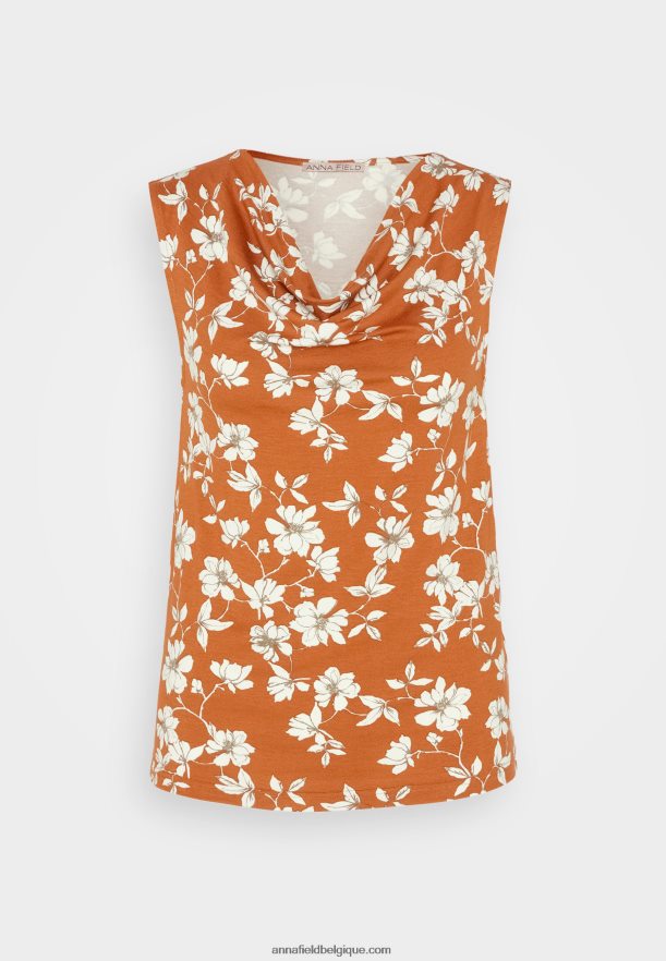 femmes dessus marron/blanc Anna FieldNHH26B435