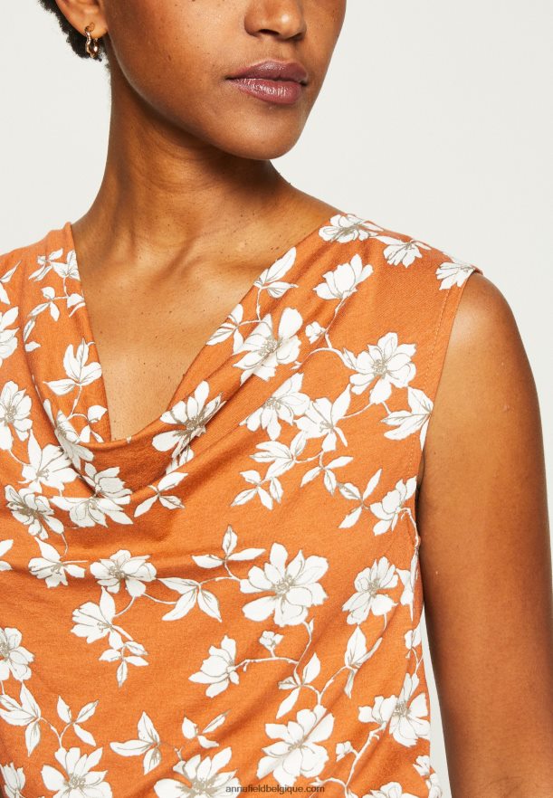 femmes dessus marron/blanc Anna FieldNHH26B435