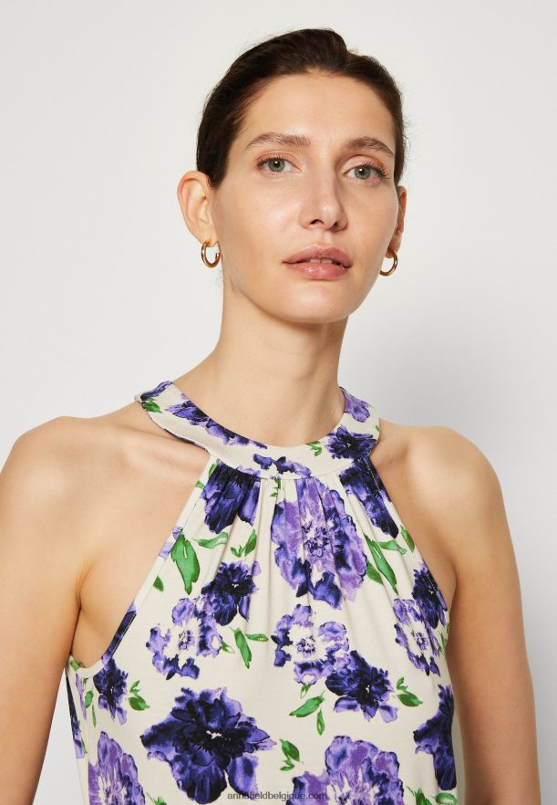 femmes haut blanc/bleu Anna FieldNHH26B422