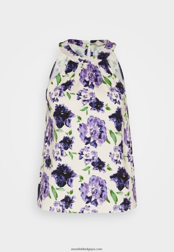 femmes haut blanc/bleu Anna FieldNHH26B422