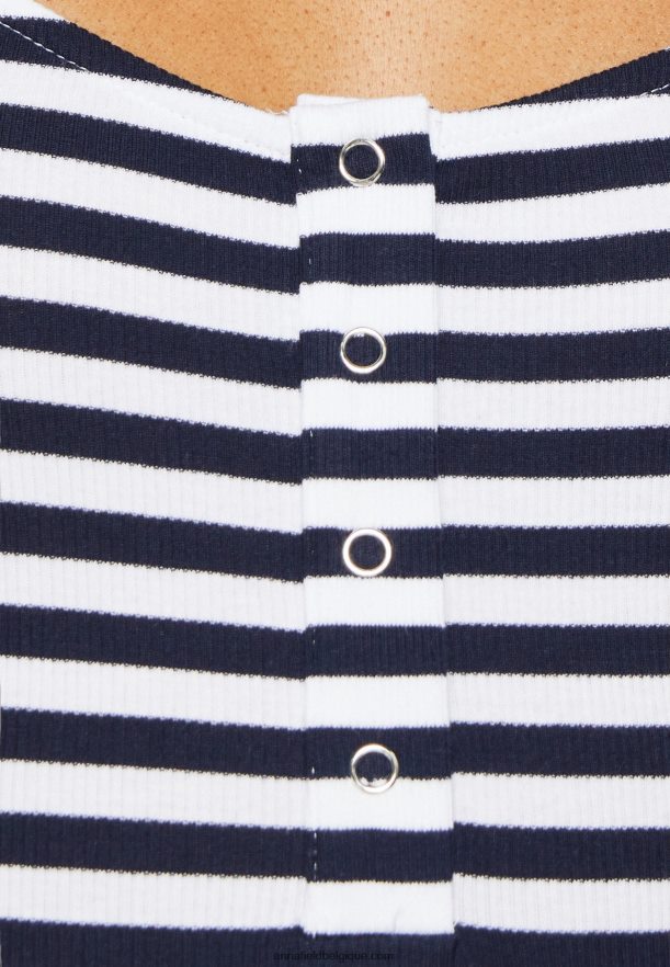 femmes haut blanc/bleu Anna FieldNHH26B467