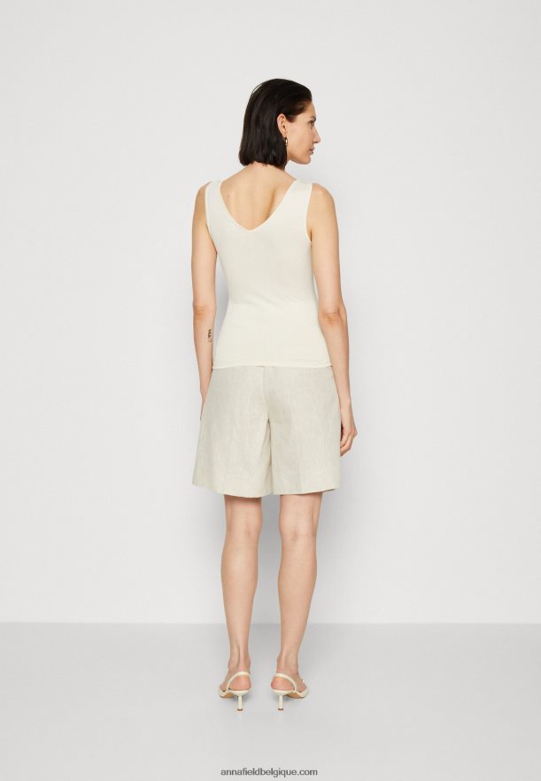 femmes haut blanc cassé Anna FieldNHH26B493