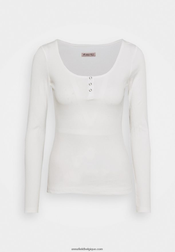 femmes haut blanc à manches longues Anna FieldNHH26B517