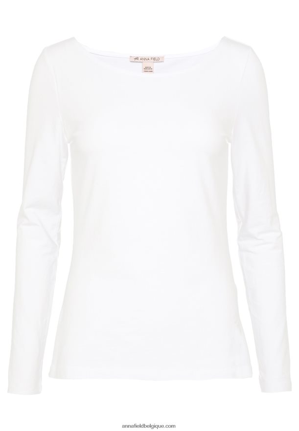 femmes haut blanc à manches longues Anna FieldNHH26B571
