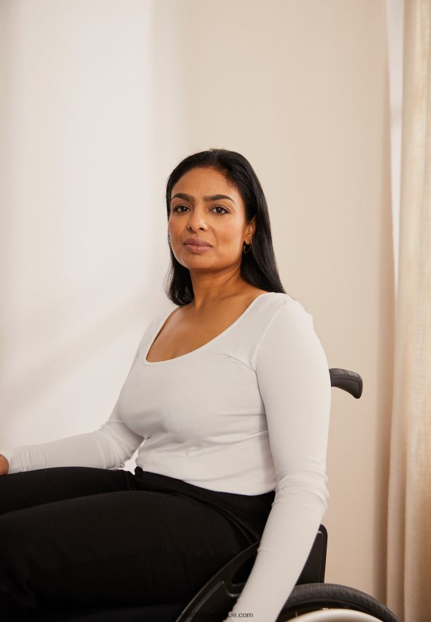 femmes haut blanc à manches longues Anna FieldNHH26B572