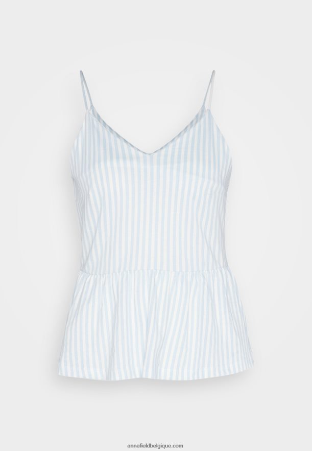 femmes haut bleu clair/blanc Anna FieldNHH26B450