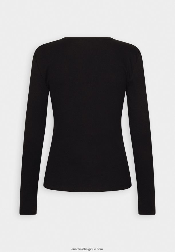 femmes haut à manches longues noir Anna FieldNHH26B547