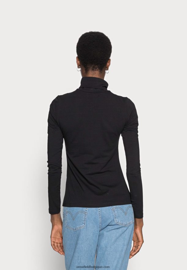 femmes haut à manches longues noir Anna FieldNHH26B548