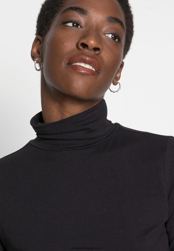 femmes haut à manches longues noir Anna FieldNHH26B548