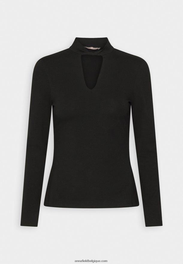 femmes haut à manches longues noir Anna FieldNHH26B573
