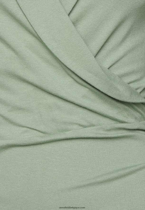 femmes haut à manches longues vert clair Anna FieldNHH26B545