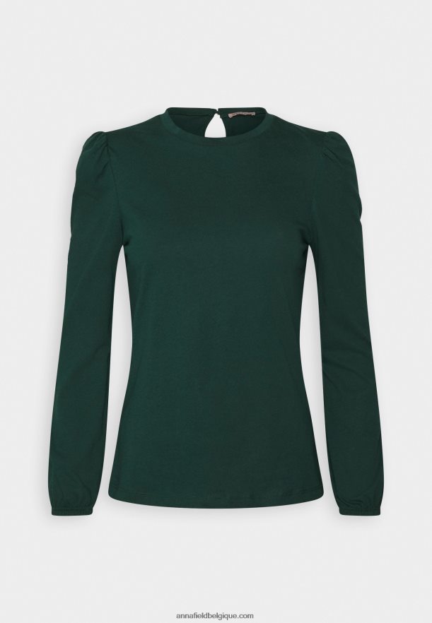 femmes haut à manches longues vert foncé Anna FieldNHH26B559