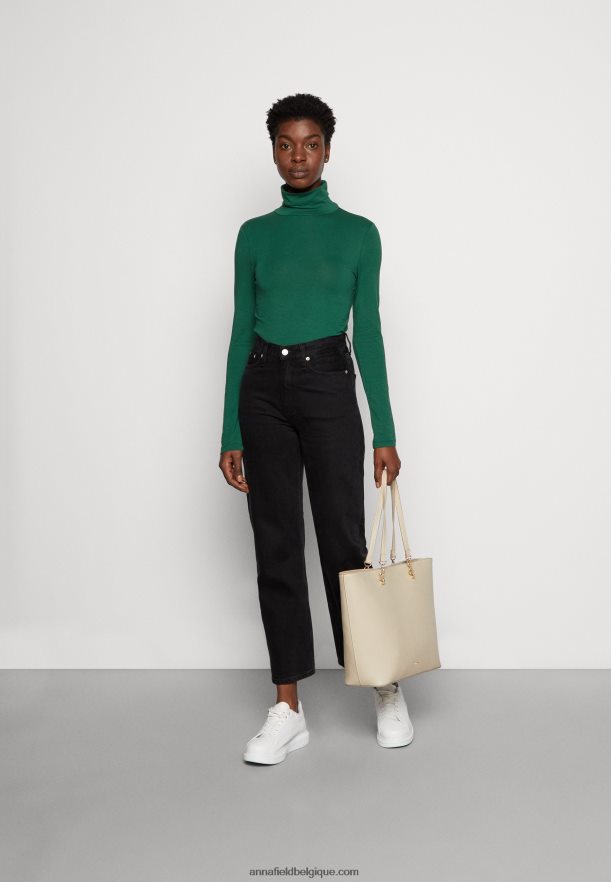 femmes haut à manches longues vert foncé Anna FieldNHH26B583