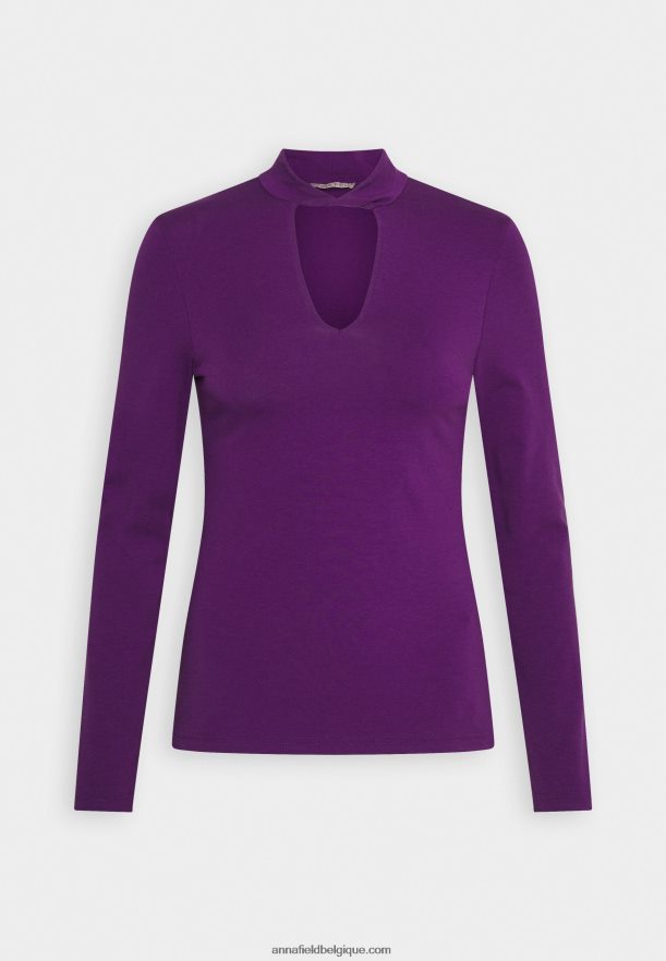 femmes haut à manches longues violet Anna FieldNHH26B569