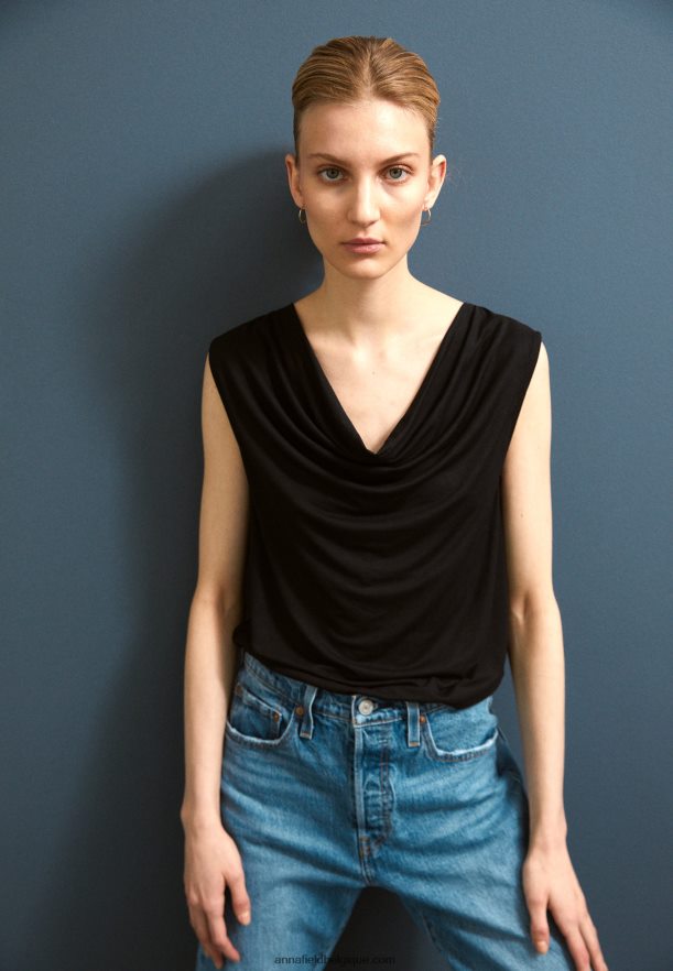 femmes haut noir Anna FieldNHH26B459