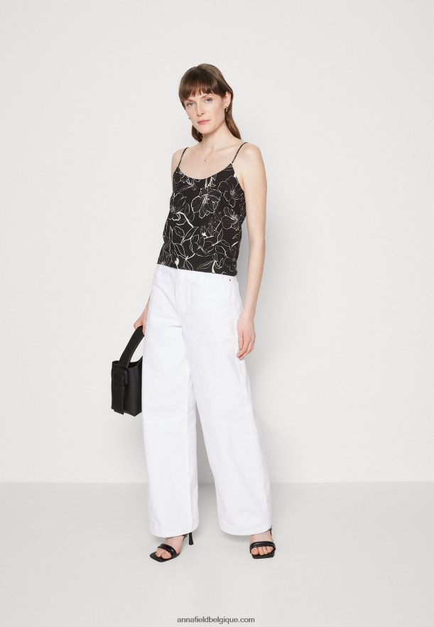 femmes haut noir/blanc Anna FieldNHH26B477