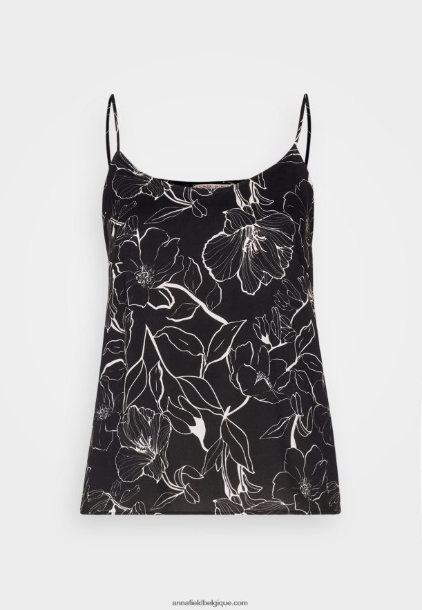 femmes haut noir/blanc Anna FieldNHH26B477