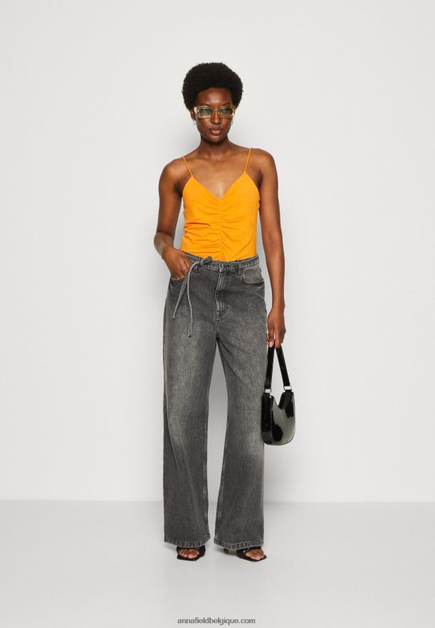 femmes haut noir/orange Anna FieldNHH26B454