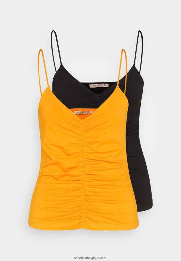 femmes haut noir/orange Anna FieldNHH26B454