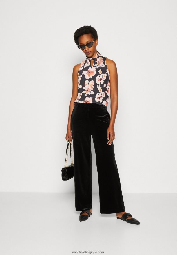 femmes haut noir/rose Anna FieldNHH26B428